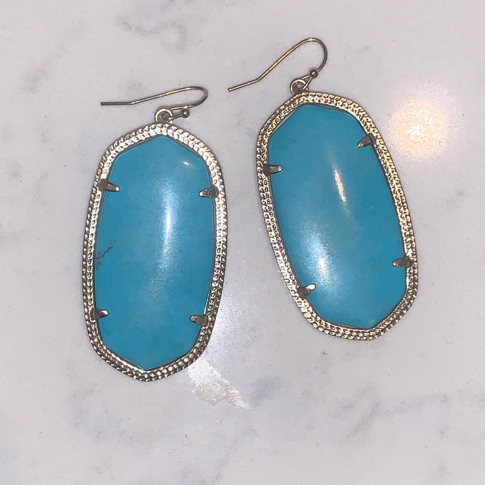 Large Kendra Scott Turquoise Earrings